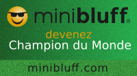 Jacqueline joue au Minibluff